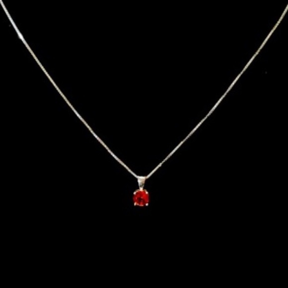 Jewelry - NWOT ANGARA Ruby Solitude Silver Necklace Stunning ❤️